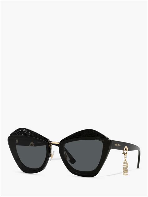 miu miu mu 01xs|Miu Miu MU 01XS 67 Dark Grey & Black Sunglasses .